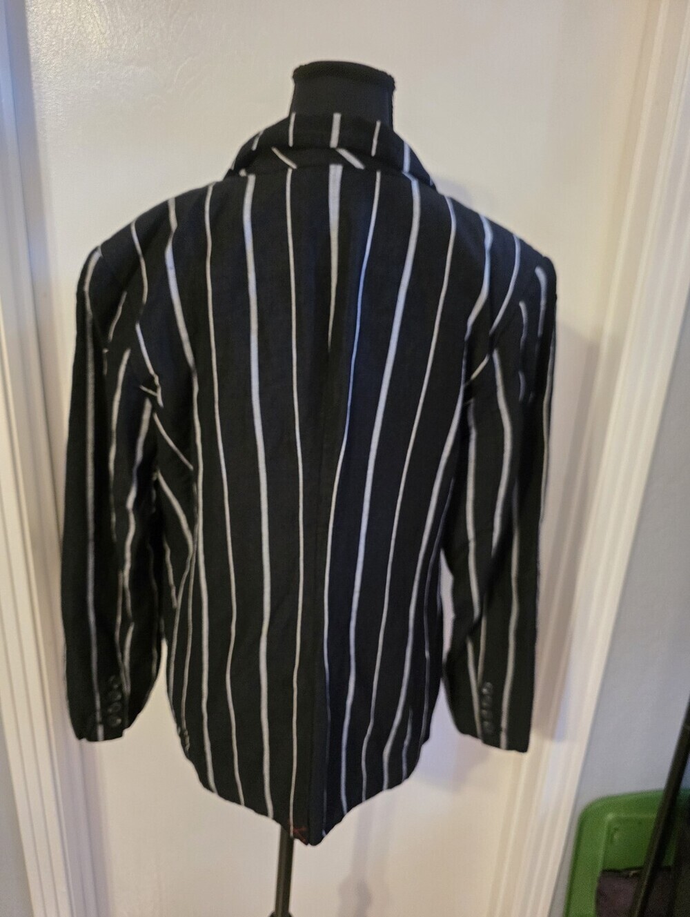 Black Blazer with White Pinstripes - Picture 4 of 6